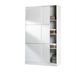Roupeiro TREVI portas deslizantes 120x200cm branco Branco Brillo