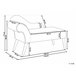 Beliani Chaise longue versão à esquerda Poliéster BIARRITZ Branco