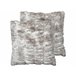 Beliani Almofada decorativa MACODES 45x45 Cinza