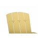 Beliani Cadeira de jardim ADIRONDACK Amarelo