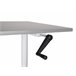 Beliani Secretária ajustável DESTIN IV 160x72 Branco
