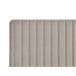 Beliani Cama com estrado Veludo LUNAN 186x215 Cinza