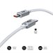 Cabo USB-C para USB-C OPTIMUS Branco