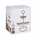 Conjunto de 3 taças redondas + prateleira coleção VESSIA Branco