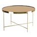 Beliani Mesa de apoio LUCEA 63x63 Dourado