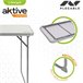 Conjunto de mesa dobrável e 2 cadeiras Aktive Camping Branco