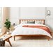 Beliani Cama com estrado Pinho BARRET 176x209 Castanho