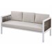 Beliani Conjunto lounge Alumínio BORELLO Branco