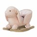 Baloiço para Bebé Pelúcia, Guata, Madeira, Metal HOMCOM Rosa