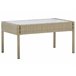 Beliani Conjunto lounge Ratan sintético MARSALA Bege