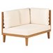 Beliani Conjunto lounge Madeira de acácia BARATTI Bege