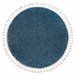 Tapete BERBER 9000 circulo Franjas berbere marroquino shaggy 120x120 Azul