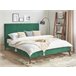 Beliani Cama com estrado Veludo BAYONNE 191x212 Verde