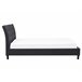 Beliani Cama com estrado Poliéster SAVERNE 177x228 Cinza Claro