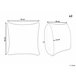 Beliani Almofada decorativa PILEA 45x45 Creme