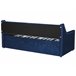 Beliani Cama nido Terciopelo MONTARGIS 91x219 Azul Marino