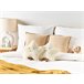 Beliani Cojín decorativo STARFRUIT Branco/ Bege