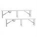 Pack de 2 bancos dobráveis ​​Catering O91 Branco