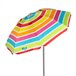 Aktive Guarda-sol de praia inclinável riscas multicoloridas 160 cm UV50 Multicor