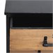 WELL HOME - Gaveta para arquivos com decoração retrô Preto