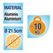 Carrinho de praia multifuncional de alumínio Aktive Azul