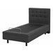 Beliani Cama ajustável Poliéster DUKE 82x216 Cinza Claro
