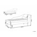 Beliani Chaise longue derecho Terciopelo PESSAC Cinza Claro