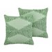 Beliani Almofada decorativa RHOEO 45x45 Verde