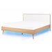 Beliani Cama com LED MDF SERRIS 168x215 Castanho