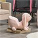 Baloiço para Bebé Pelúcia, Guata, Madeira, Metal HOMCOM Rosa