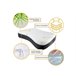 Almofada Ergonômica Antiácaros Relax Branco/ Preto