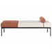 Beliani Chaise longue Linho sintético MALMOS Bege