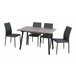 Conjunto de mesa e quatro cadeiras LOTTO wengué Wengue