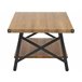 Beliani Mesa de centro CARLIN 55x100 Castanho