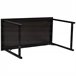 Secretária MDF e Tubo de Ferro HOMCOM, escritório - secretárias 120x60 Preto