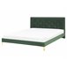 Beliani Cama Veludo LIMOUX 167x213 Verde Escuro