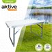 Mesa rebatível baixa Aktive Camping branca Branco