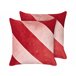 Beliani Almofada decorativa BORONIA Vermelho
