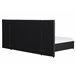 Beliani Cama com estrado Poliéster MILLAU 300x214 Cinza Escuro