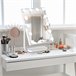 Espelho de Maquilhagem Metal, Vidro e ABS HOMCOM Branco