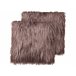 Beliani Almofada decorativa COROKIA 45x45 Castanho