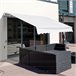 Toldo Fachada Tecido poliéster, alumínio e ferro Outsunny 350x250 Branco
