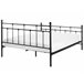 Beliani Cama com estrado Metal LYNX 141x209 Preto