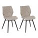 Beliani Silla de comedor LISLE Bege