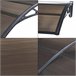 Toldo exterior Mellerud  para portas com proteção  policarbonato 240x80 Castanho