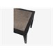 Mesa de cozinha fixa KERAMIC cerâmica 72x72cm oxidada e preto Castanho