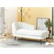 Beliani Chaise longue Bouclé ALLIER Bege