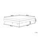 Beliani Cama com estrado MDF BERRIC 187x202 Branco