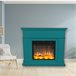 Lareira Eléctrica De Parede Turquoise FUEGO-ALBERTO-TURQUESA Turquesa