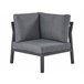 Beliani Conjunto lounge VIZZINI Cinza Escuro